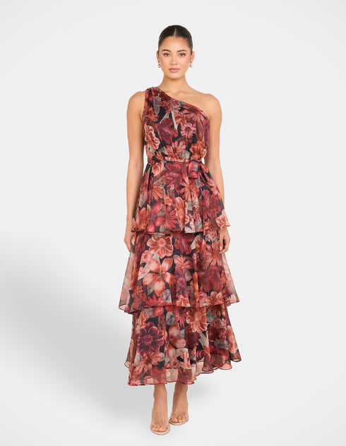 Burma One Shoulder Maxi Dress